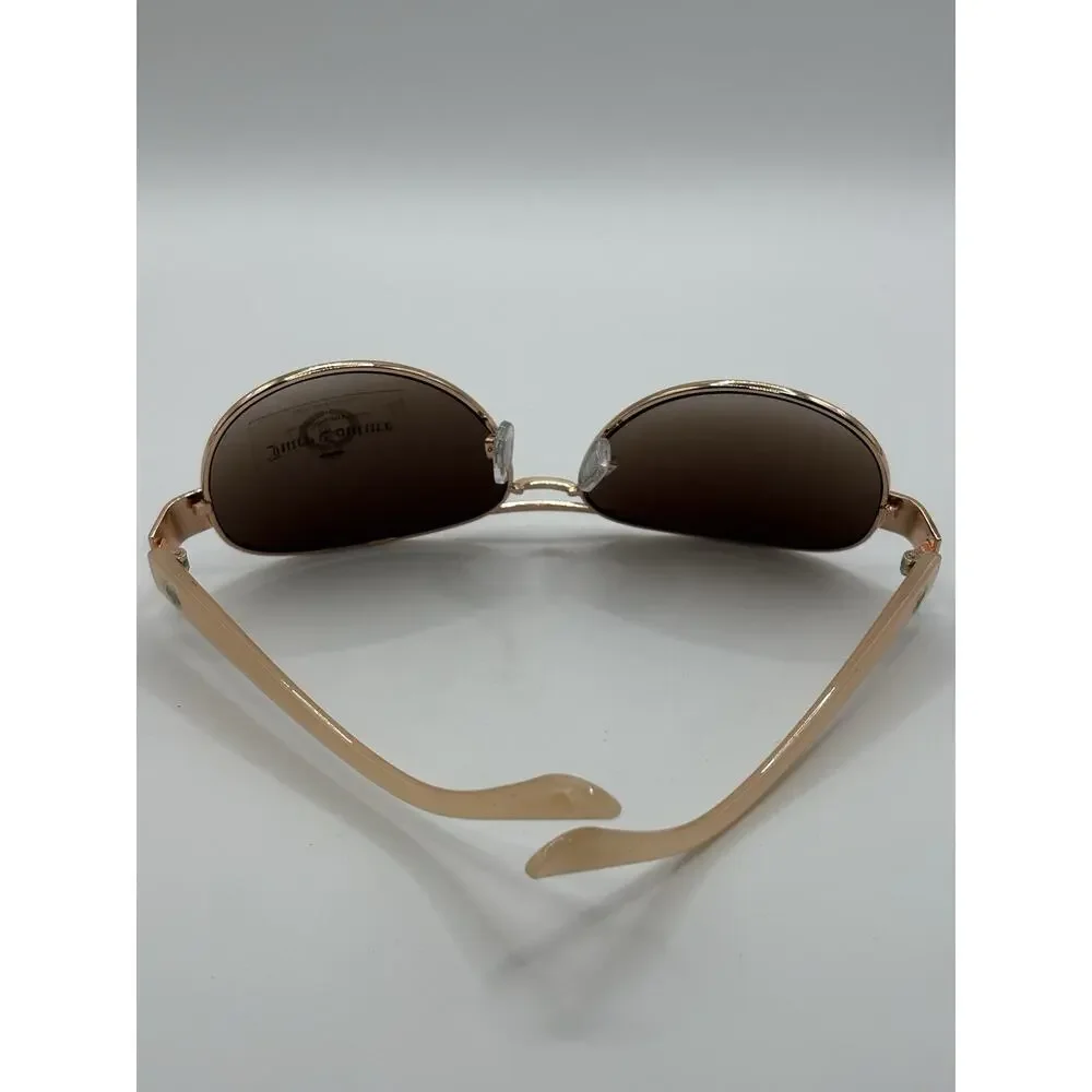 Juicy Couture Aviator Sunglasses Brown Gradient Rose Gold Beige Women WJC61SG28S